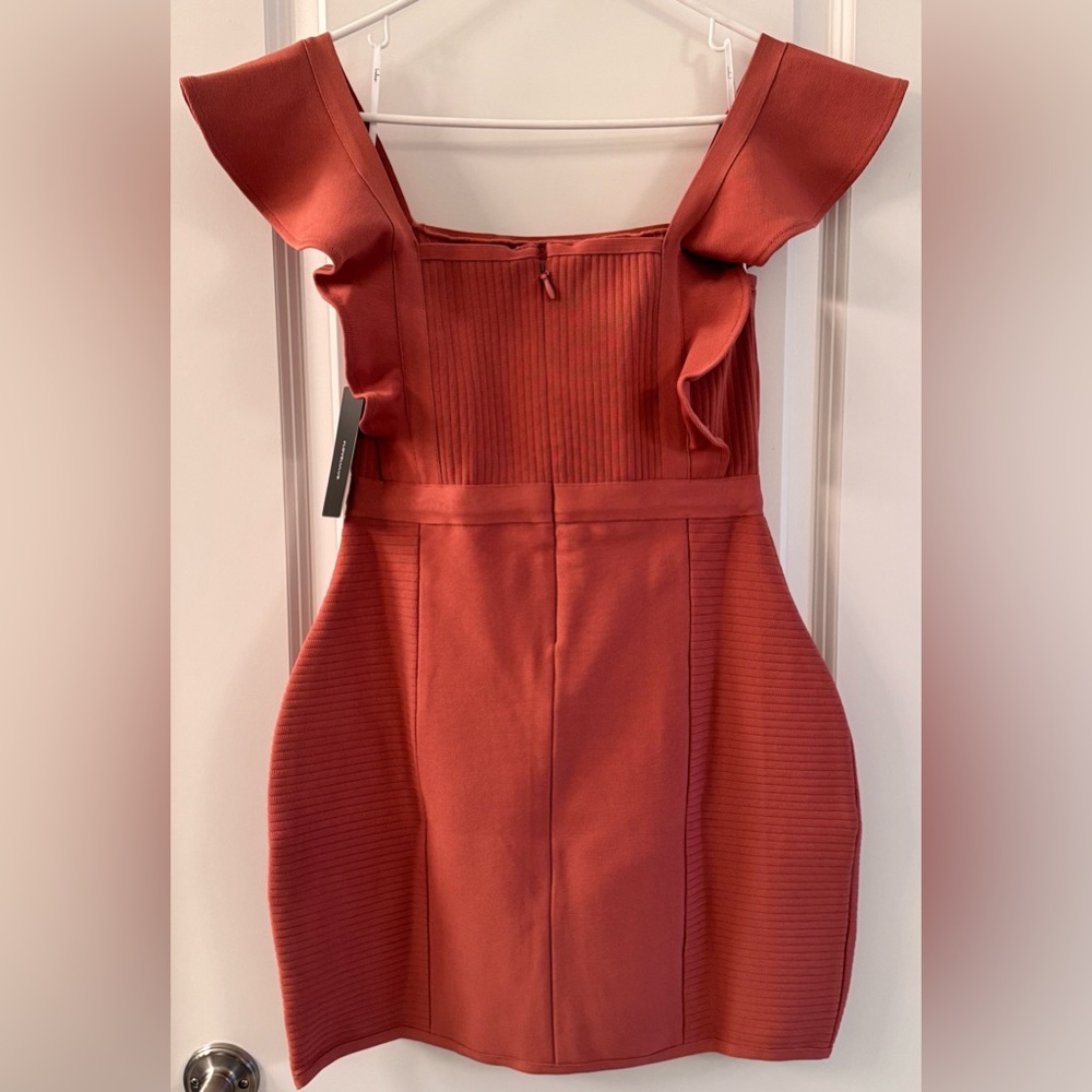 Lulu's Mauve Ruffle Mini Dress - Picture 2 of 4